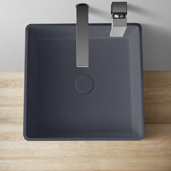 StoneArt Vrijstaande Wastafel LZ507 40x40cm - mat grijs