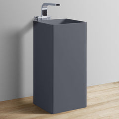 StoneArt Vrijstaande Wastafel LZ507 40x40cm - mat grijs