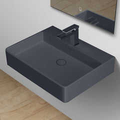 StoneArt Wastafel LP6206 /betongrijs/60x46/mat