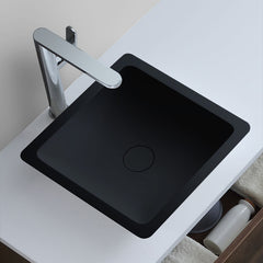 StoneArt waskom LC115 - solid surface - 38x38cm - vierkant