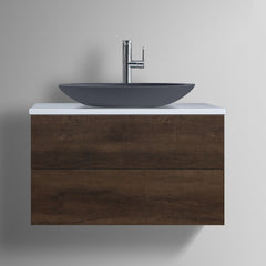 StoneArt solid surface waskom LC117 - mat grijs