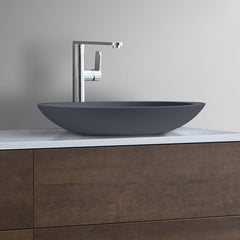 StoneArt solid surface waskom LC117 - mat grijs