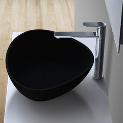 StoneArt solid surface waskom LC154 - mat zwart