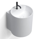 StoneArt Vrijhangende Wastafel LZ250 - wit - 40x42 - met kraangat