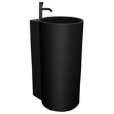 StoneArt Vrijstaande Wastafel LZ550 42x54cm - mat zwart