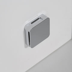 AWT Stoomdouche LD106F15 zwart/100x100/rechts zonder achterwanden en douchebak