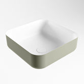 MONDIAZ BINX Waskom solid surface 36cm kleur Army / Talc
