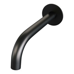 BRAUER Black Edition thermostatische inbouw badkraan SET 02 met uitloop en 3-standen handdouche en doucheslang en wandaansluitbocht mat zwart