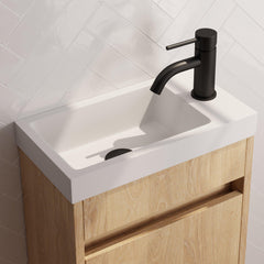 BRAUER Black Edition opbouw fonteinkraan mat zwart