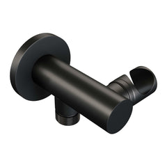 BRAUER Black Edition thermostatische inbouw regendouche 3-weg omstelling SET 27 met 20 cm douchekop en gebogen muurarm en staaf handdouche en doucheslang en wandaansluitbocht mat zwart