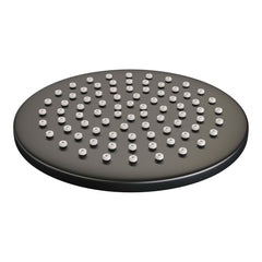 BRAUER Black Edition thermostatische inbouw regendouche 3-weg rond SET 73 met 20 cm douchekop en rechte muurarm en staaf handdouche en doucheslang en wandaansluitbocht mat zwart