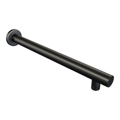 BRAUER Black Edition thermostatische inbouw regendouche 3-weg rond SET 92 met 30 cm douchekop en rechte muurarm en 3-standen handdouche en doucheslang en geïntegreerde glijstang mat zwart