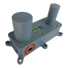 BRAUER Black Edition inbouw wastafelmengkraan met rechte uitloop en rozetten model A2 mat zwart