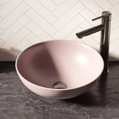 BRAUER Bowl waskom 40 rond keramiek mat pastel roze