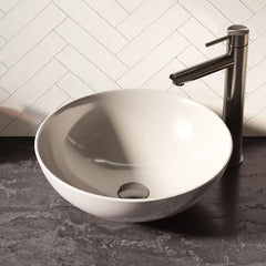 BRAUER Bowl waskom 40 rond keramiek hoogglans wit