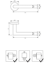 Brauer Brushed edition - Toiletaccessoireset - 3-in-1 -  Geborsteld RVS PVD