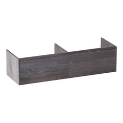 BRAUER Embrace 140 base unit with 2 soft-close handleless drawers and 2 siphon cutouts Driftwood
