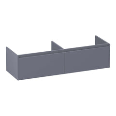 BRAUER Embrace 140 base cabinet with 2 soft-close handleless drawers and 2 siphon cutouts matte gray