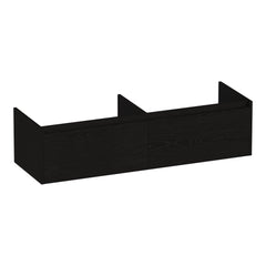 BRAUER Embrace base cabinet 140 with 2 soft-close handleless drawers and 2 siphon cutouts Timber Black