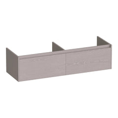 BRAUER Embrace vanity unit 140 with 2 soft-close handleless drawers and 2 siphon cut-outs Timber Greige