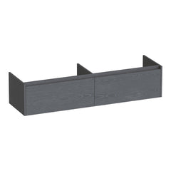 BRAUER Embrace base cabinet 160 with 2 soft-close handleless drawers and 2 siphon cutouts Timber Grey