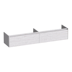 BRAUER Embrace onderkast 200 met 2 softclose lades greeploos en 2 sifon uitsparingen Forest Seashell