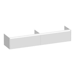 BRAUER Embrace onderkast 200 met 2 softclose lades greeploos en 2 sifon uitsparingen mat wit