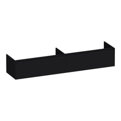 BRAUER Embrace base cabinet 200 with 2 soft-close handleless drawers and 2 siphon cutouts matt black