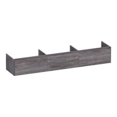 BRAUER Embrace vanity unit 220 with 3 soft-close handleless drawers and 0 siphon cutouts Driftwood