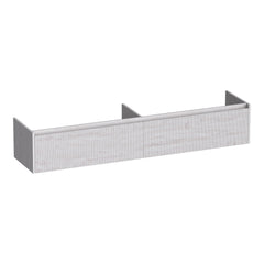 BRAUER Embrace Wavy onderkast 200 met 2 softclose lades greeploos en 2 sifon uitsparingen Forest Seashell