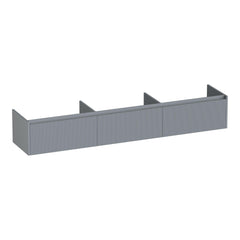 BRAUER Embrace Wavy Vanity Unit 220 with 3 soft-close handleless drawers and 0 siphon cutouts matte grey