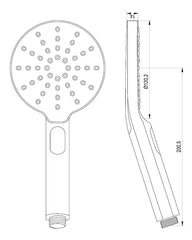 BRAUER 3-Standen handdouche goud geborsteld PVD