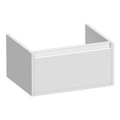 BRAUER Hope onderkast 60 met 1 softclose lade greeploos en 1 sifon uitsparing mat wit