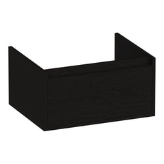 BRAUER Hope onderkast 60 met 1 softclose lade greeploos en 1 sifon uitsparing Timber Black