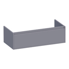 BRAUER Hope onderkast 100 met 1 softclose lade greeploos en 1 sifon uitsparing mat grijs