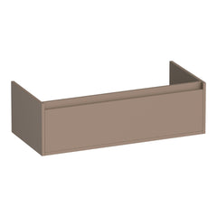 BRAUER Hope onderkast 100 met 1 softclose lade greeploos en 1 sifon uitsparing mat mokka