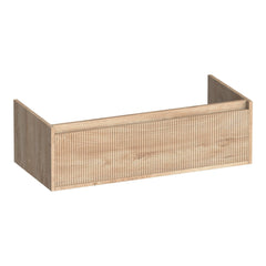 BRAUER Hope Wavy onderkast 100 met 1 softclose lade greeploos en 1 sifon uitsparing Forest Wheat