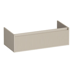 BRAUER Hope Wavy onderkast 100 met 1 softclose lade greeploos en 1 sifon uitsparing mat beige