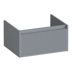 BRAUER Hope Wavy onderkast 60 met 1 softclose lade greeploos en 1 sifon uitsparing mat grijs
