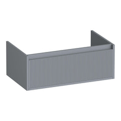 BRAUER Hope Wavy onderkast 80 met 1 softclose lade greeploos en 1 sifon uitsparing mat grijs