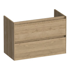 BRAUER Inspire onderkast ondiep 80 met 2 softclose lades greeploos en 1 sifon uitsparing Sunlit