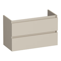 BRAUER Joy onderkast ondiep 80 met 2 softclose lades greeploos en 1 sifon uitsparing mat beige