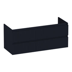 BRAUER Joy Wavy onderkast 120 met 2 softclose lades greeploos en 1 sifon uitsparing mat zwart
