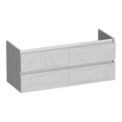 BRAUER Joy Wavy onderkast 120 met 4 softclose lades greeploos en 2 sifon uitsparingen Forest Seashell