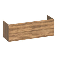 BRAUER Joy Wavy onderkast 140 met 4 softclose lades greeploos en 2 sifon uitsparingen Honey