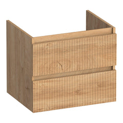 BRAUER Joy Wavy onderkast 60 met 2 softclose lades greeploos en 1 sifon uitsparing Forest Tan
