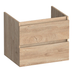 BRAUER Joy Wavy onderkast 60 met 2 softclose lades greeploos en 1 sifon uitsparing Forest Wheat