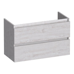 BRAUER Joy Wavy onderkast ondiep 80 met 2 softclose lades greeploos en 1 sifon uitsparing Forest Seashell