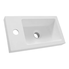 Brauer Solar fontein mineraalmarmer 40x22cm met kraangat