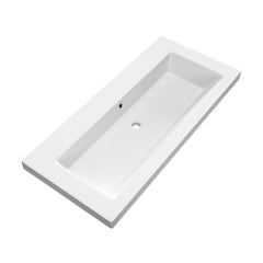 BRAUER Solar Medium wastafel - mineraalmarmer - mat wit